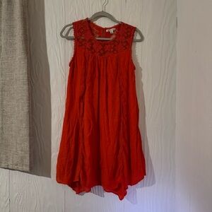 Sleeveless Red Dress